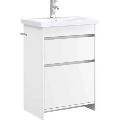 vidaXL Комплект мебели за баня Бяло 61 x 40 x 84, 5 см (3404258)