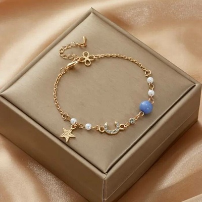 Fashion Jewelry elegantní Moon star Blue OJ431