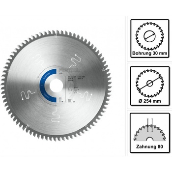 Festool TKS80 Pilový kotouč ALU 254x2,4x30 TF80 A 575978