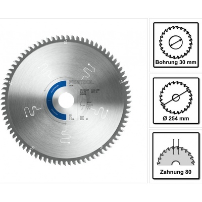 Festool TKS80 Pilový kotouč ALU 254x2,4x30 TF80 A 575978