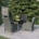 vidaXL Градински трапезен комплект, 5 части, светлосив (3099662)