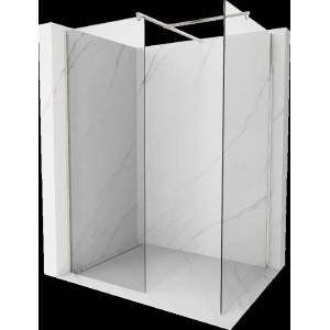 Mexen Kioto душекранка Walk-in 120 x 95 cm, прозрачна, четкан никел - 800-120-202-97-00-095 (800-120-202-97-00-095)
