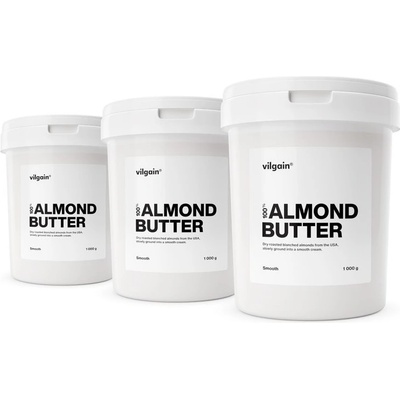 Vilgain Mandľové maslo jemné mandle 3 x 1 kg