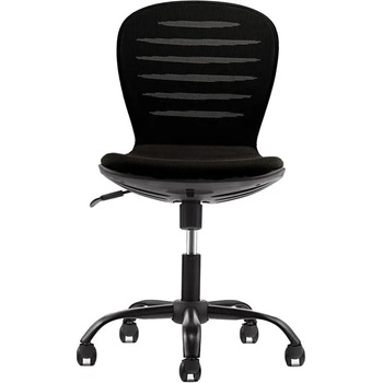 RFG Детски стол RFG Flexy Black, дамаска и меш, черна седалка, черна облегалка