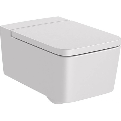 Roca Конзолна тоалетна чиния A346537630, седалка и капак, порцелан, перлен, 44x37x56см (A346537630)