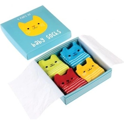 Rex London - Бебешки чорапки - Котето Куки - 4 чифта (27478)