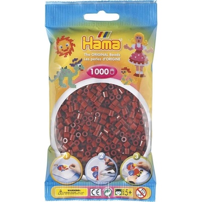 HAMA HAMA H207-30 Hama zažehlovací tmavě hnědé korálky 1000ks MIDI