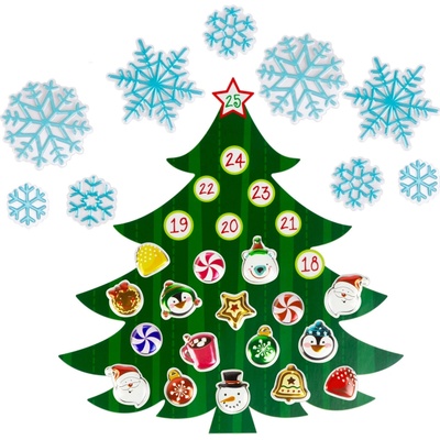 Family Vianočný samolepiaci nástenný adventný kalendár