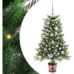 vidaXL Коледно дърво с 150 LED светодиода с поставка Зелен 90 cm ПЕ (3396302)