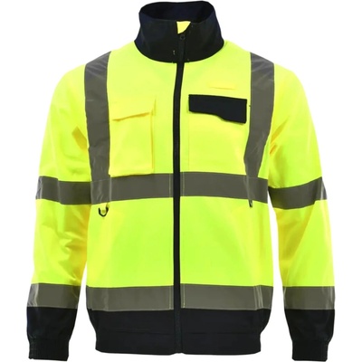 Sara Workwear Reflexní blůza DROGOWIEC žlutá tmavě modrá