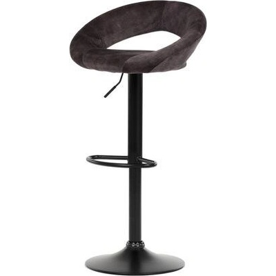 Autronic AUB-822 BR4 hnědá sametová látka / černá podnož