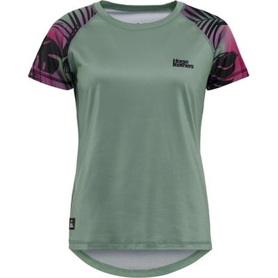 Horsefeathers Дамска фланелка с къс ръкав за колоездене Horsefeathers Women's Deco Bike Jersey Cycling jersey - Iceberg Green / Hawaii (156-2800-0212)