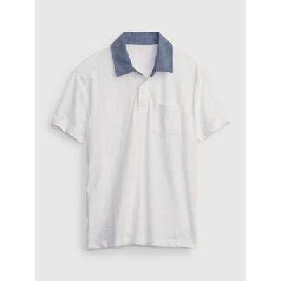 GAP 585694-01 dětské polo tričko bílá
