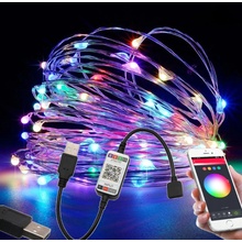 BERGE LED svetelný reťaz RGB MULTICOLOR USB SMART