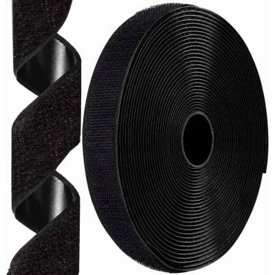 Suchý zip s lepidlem samolepicí 2 cm černý set 5 m háček a smyčka
