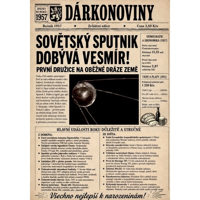 aDarčeky Dárkonoviny 1957 – retro noviny z roku narození