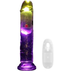 RealRock - вибратор с led светлина - 15 см