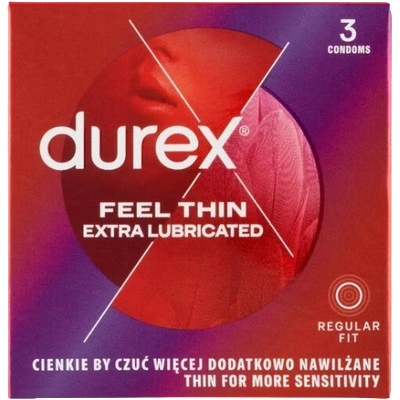 Durex Презервативи Durex Feel Thin Extra Lubricated (3бр. )