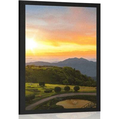 Plakát ranní východ slunce nad Thajskem - 60x90 no frame