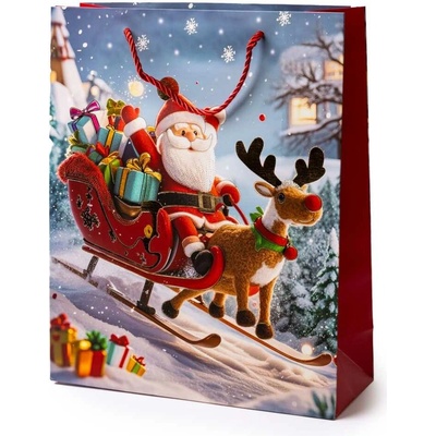 Darčeková taška s vianočným motívom Xmas M