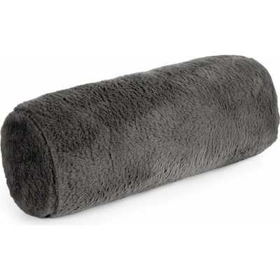 Takoy Polštář válec 15x45 cm ocelově šedý z měkké kožešinové látky NINA-HF-476477 | 15 x 45 cm