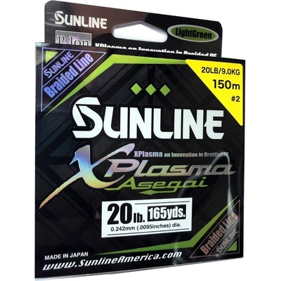 Sunline šnúra XPlasma Asegai 150m 0,242mm 9kg LGR