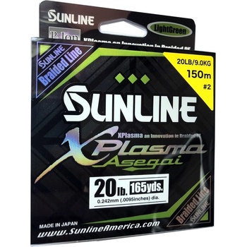 Sunline šnúra XPlasma Asegai 150m 0,242mm 9kg LGR