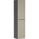 Hansgrohe Xevolos E - Висок шкаф 40x176x36 см, 2 врати, панти отдясно, матово сиво/бронз 54223390 (54223390)