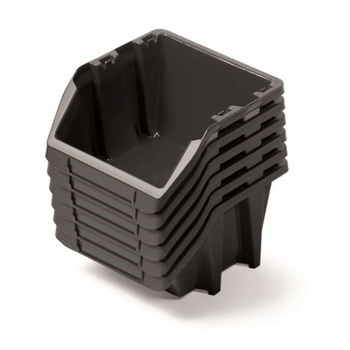 Prosperplast Пластмасови кутии 214x198x238мм Black 6бр (KBISS22 S411)