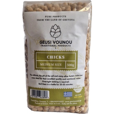 Geusi Vounou řecká cizrna 0,5 kg