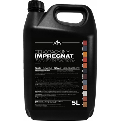 Dekorativní impregnace na dřevo M&M 5 l