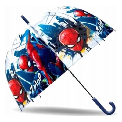 Kids Euroswan průhledný manuální deštník Spiderman