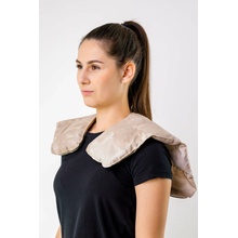 VFstyle nahrievací vankúšik na krk s pohánkovými šupkami XL Beige