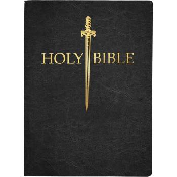 KJV Sword Bible, Large Print, Black Genuine Leather, Thumb Index: