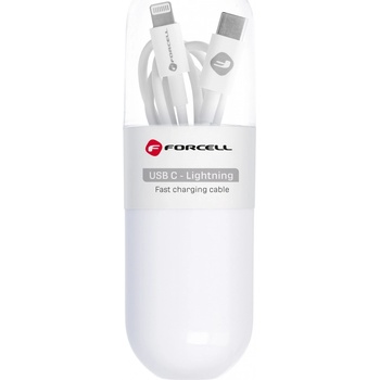 Forcell C291 USB-C > Lightning, PD20W, 1m, bílý