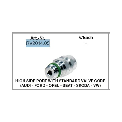 Errecom - Италия Сервизен клапан, НР, стандартна игла, errecom, rv2014.05