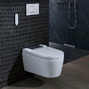 Geberit Стенна тоалетна Geberit Aquaclean Sela с електрическо биде, гланциран хром (146.220.21.1)