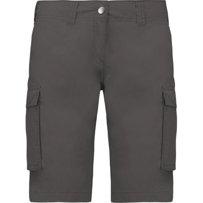Kariban šortky s kapsami Bermuda K756 dámské 1TE-K756-Light Charcoal