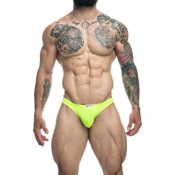 Image 1 of Justin+Simon Classic Bikini Neon Green S