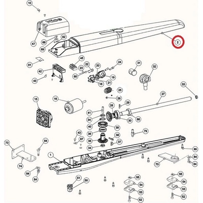 DOPRODEJ BMG1597R04.45673 korpus horní pro TOONA4... - potom jen v kitu SPCG013700