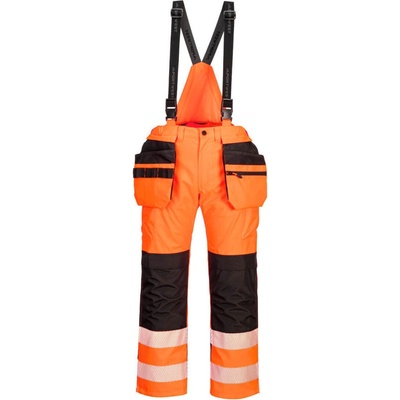 Portwest nohavice PW356 Hi Vis s laclem reflexní oranžová čierna