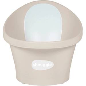 shnuggle Бебешка вана за къпане с клапа Shnuggle - 35 cm, Taupe (SBP-TPE-EUR)