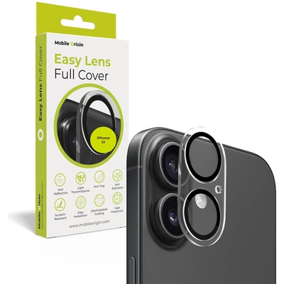 Mobile Origin Предпазна плочка за камерата на iPhone 17 - Mobile Origin Easy Lens Tempered Glass Camera Lens Protector (прозрачен) (FRL-LGFC-i17-CLR)