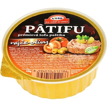 Veto Patifu Paštika tofu bazalka a česnek 100 g