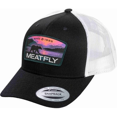 Meatfly MF View Trucker Purple Alaska / Black / White Černá