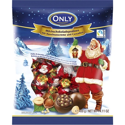 Only Pralinky mléčné s krémovou lískoořechovou náplní a ceráliemi 400 g