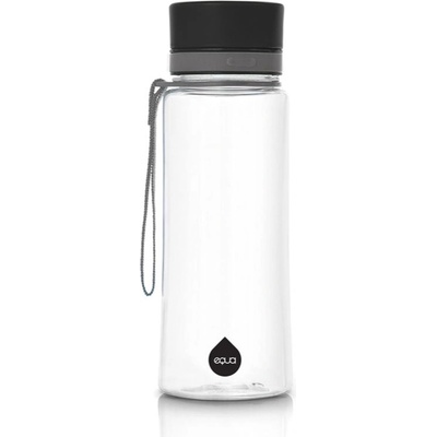 Equa Plain láhev na vodu barva Black 600 ml