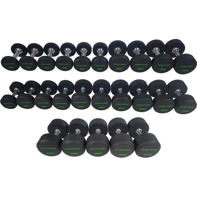TUNTURI Pro PU Dumbbell 2-42 kg 25 párů