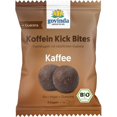 Govinda Био Koffein Kick Bites, кафе - 40 г