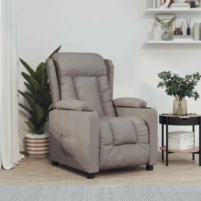 vidaXL 3098785 Elektrické polohovací taupe textil
